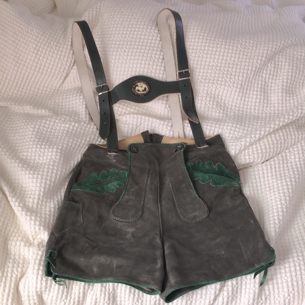 Vintage suede and leather German lederhosen